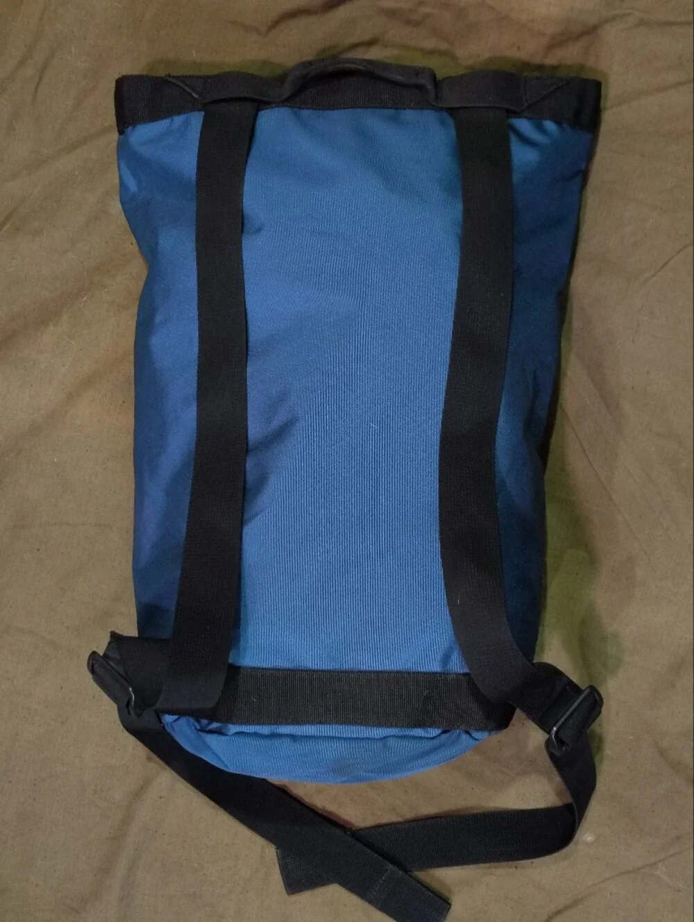 Vintage Eddie Bauer Expedition Outfitter Tote Backpack Blue